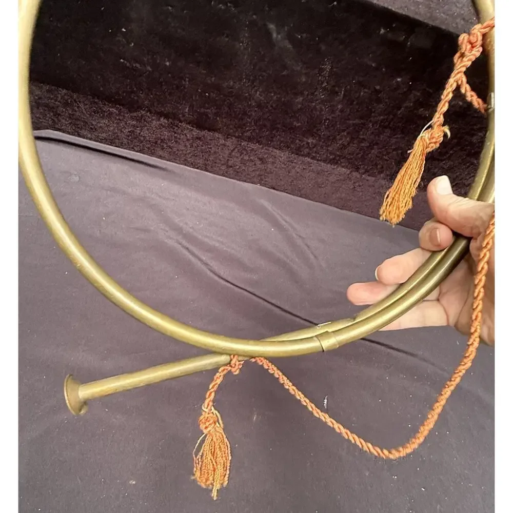 Vintage Brass French Horn Bugle Fox Hunting Decor Christmas LARGE 20 inch